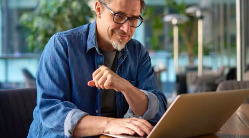 Person using tablet
